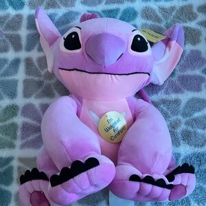 Pink STITCH weighted stuffed toy
